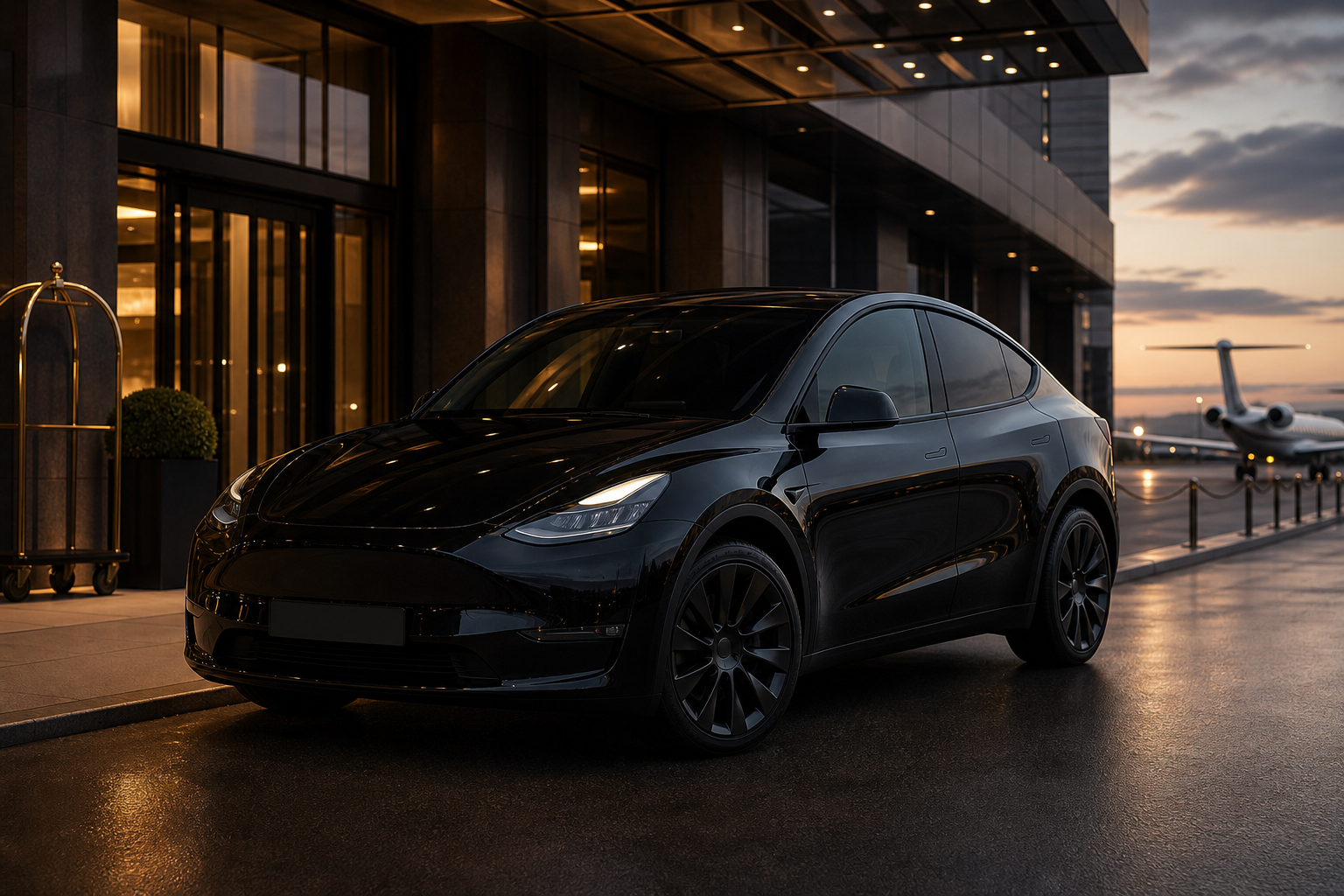 Tesla Model Y noir de Atlas Private
